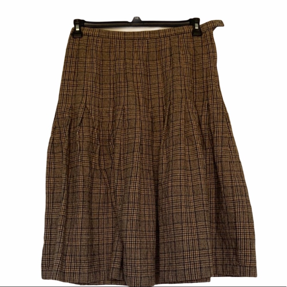 Plaid Midi Skirt